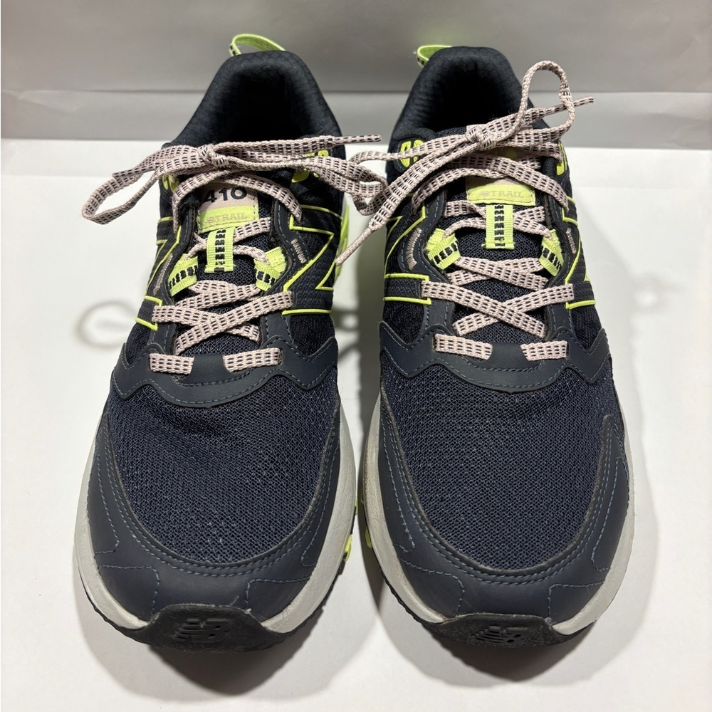 New Balance 410v7 Trail Running Shoes Womens 9.5 Navy Lime WT410LP7 - Picture 4 of 8